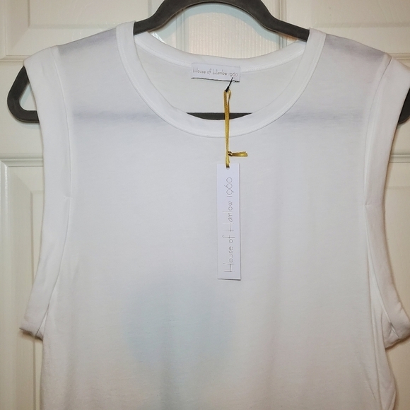 HOUSE OF HARLOW White Tank Bodysuit Size Large NWT - Picture 2 of 6